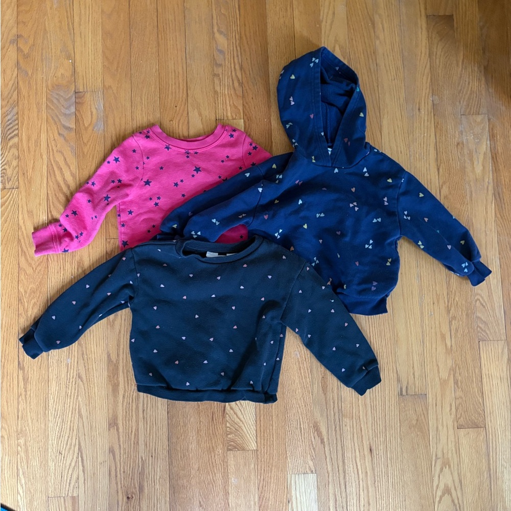 Bundle 3T Sweatshirts- H&M, Old Navy, Cat and Jack